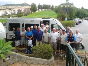 malaga minibus golf transfer